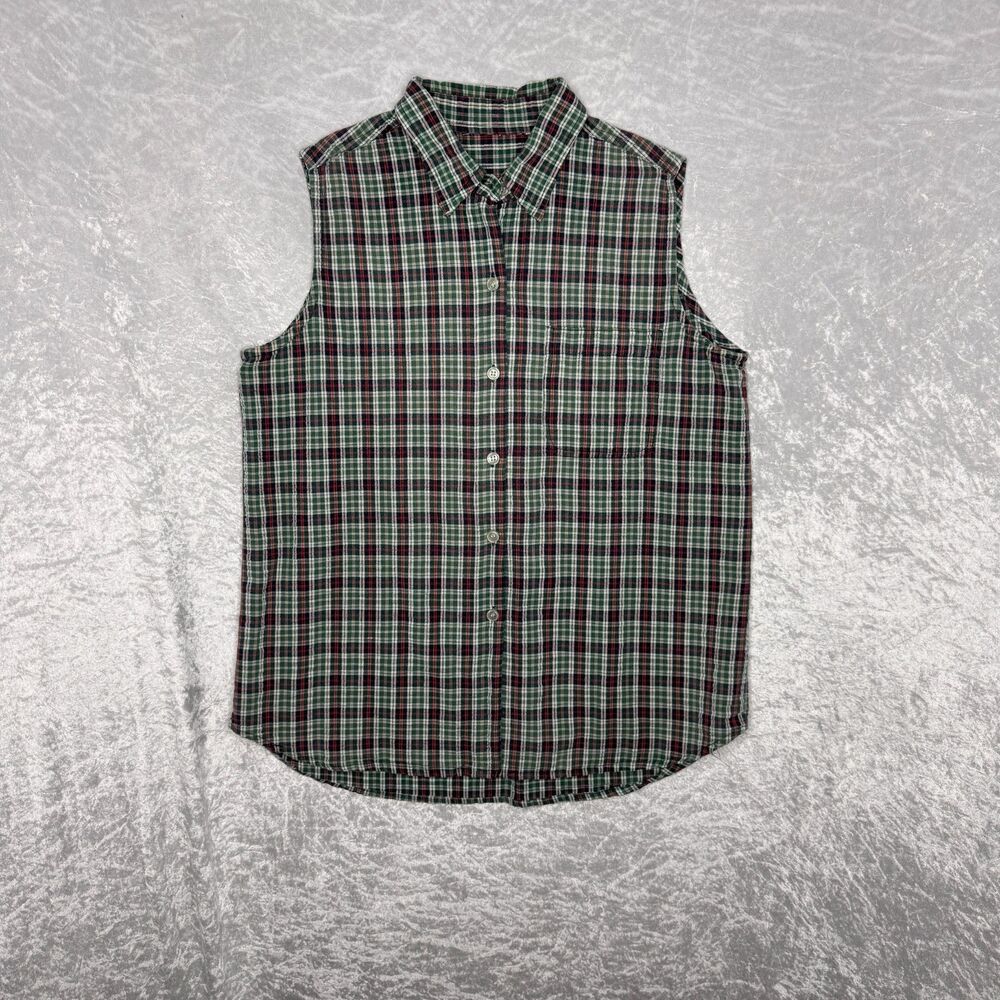 Vintage Sleeveless Women's Button Down - "90s Butter Mom" Fashion